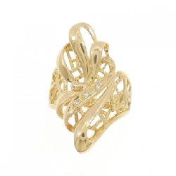 Nhẫn kim cương ba viên K18YG 672135