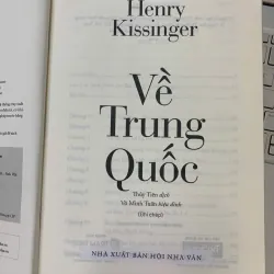 VỀ TRUNG QUỐC - HENRY KISSINGER 718206
