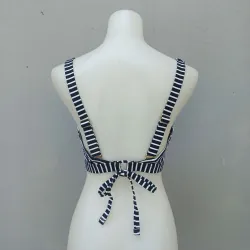 Áo bra tập thể dục tập Gym màu sọc đen 932387