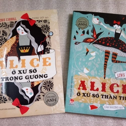 Combo 2 cuốn Alice ở xứ ở thần tiên và Alice ở xứ sở trong gương