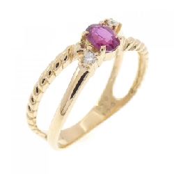 Nhẫn Ruby K18YG 0.35CT - Hàng hiệu Chính hãng