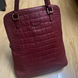 Túi tote nữ 31x35x8 da thật dập vân 2hand 996734