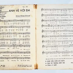 Tờ Nhạc Lính 1964: ANH VỀ VỚI EM - Trần Thiện Thanh (NXB Diên Hồng - Bản Gốc) 728099