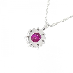 K18WG/750WG Dây chuyền ruby 0.40CT - Hàng hiệu Chính hãng 861557