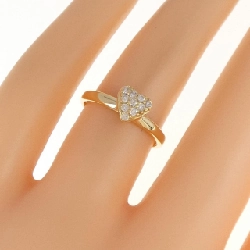 Nhẫn kim cương hình trái tim K18YG 0.13CT 670618