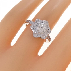 Nhẫn kim cương K18WG 0.519CT I VVS1 cắt hình fancy - Hàng hiệu Authentic 874804