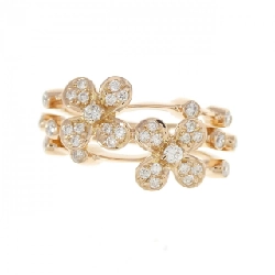 Nhẫn kim cương hoa K18PG 0.42CT - Hàng hiệu Authentic 857064