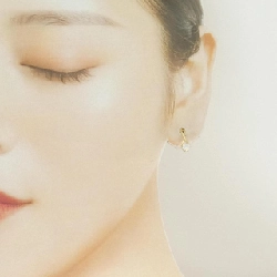 K18YG Bông tai Cubic - Hàng hiệu Chính hãng 863789