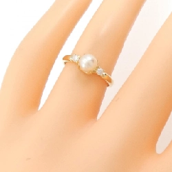 Nhẫn ngọc trai Akoya K18YG 5.3mm 672727
