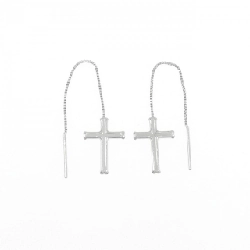 K14WG Khuyên tai chéo - Hàng hiệu Authentic