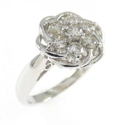 Nhẫn kim cương hoa PT900 0.50CT - Hàng hiệu Authentic