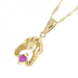 K18YG/750YG Dây chuyền Ruby - Hàng hiệu Chính hãng 861988