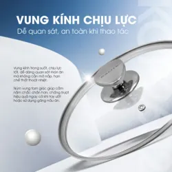 Nồi inox liền khối cao cấp đa năng KALITE KCP2602 – Size 26cm, hiệu suất bắt từ 98% 572311