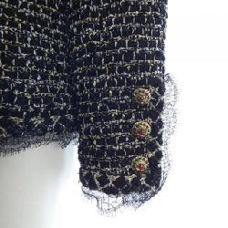 Jacket không cổ CHANEL P37210V26939 632515