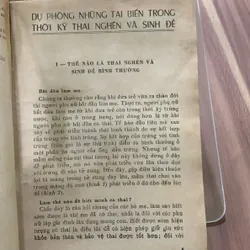 Dự phòng những tai biến trong thời kỳ thai nghén và sinh sản  622662