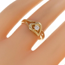 Nhẫn kim cương hình trái tim K18YG 0.10CT 668592