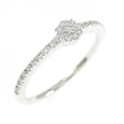 Nhẫn kim cương hoa K18WG 0.14CT - Hàng hiệu Authentic