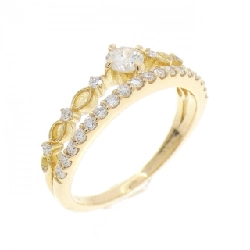 Nhẫn kim cương K18YG 0.40CT - Hàng hiệu Authentic