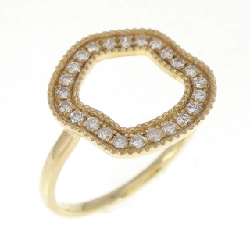 Nhẫn kim cương K18YG 0.19CT - Hàng hiệu Authentic