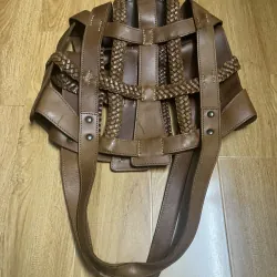 Túi tote nữ da mộc 2hand 927849