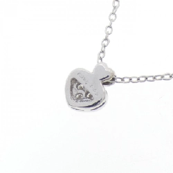 K18WG/PT850 Dây chuyền kim cương hình trái tim 0.03CT - Hàng hiệu Chính hãng 858440