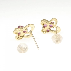 K18YG Bông tai Ruby 0.50CT - Hàng hiệu Chính hãng 865694