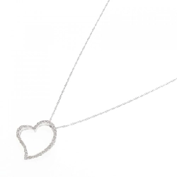 K18WG Dây chuyền kim cương hình trái tim 0.50CT - Hàng hiệu Chính hãng 859566