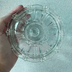 Thố mứt thủy tinh trang trí dạng tròn nhiều họa tiết 737194