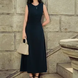 Đầm Elise size XL, màu tím than  991486