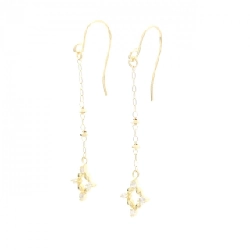 K18YG Bông tai kim cương 0.08CT - Hàng hiệu Chính hãng 877307