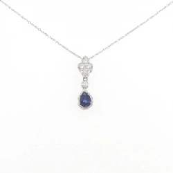 Dây chuyền Sapphire PT900/PT850 0.54CT - Hàng hiệu Chính hãng