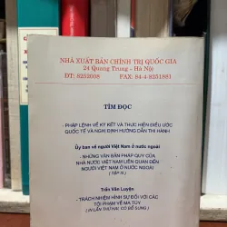 II Sách Luật: Dẫn Độ Tội Phạm… Chuyển Giao Phạm Nhân Quốc Tế - Nguyễn Xuân Yêm - 2000 747885