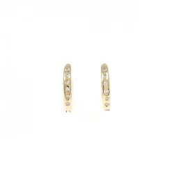 K18YG Bông tai kim cương hình vòng 0.05CT - Hàng hiệu Chính hãng 870851