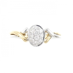 Nhẫn kim cương 18KYG/18KWG - Hàng hiệu Authentic 860044