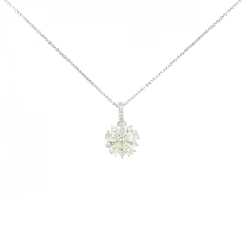 Dây chuyền kim cương hoa PT900/PT850 0.30CT - Hàng hiệu Chính hãng