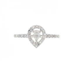 Nhẫn kim cương K14WG 0.093CT 672809