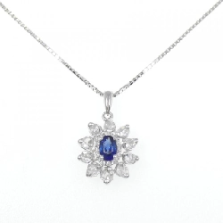 K18WG Sapphire Necklace - Hàng hiệu Authentic