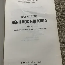 Bài Giảng bệnh học nội khoa tập 2; 435 trang khổ lớn  1022814