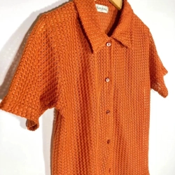 Áo Polo Mongtoghi Nhật Cài Khuy Nhà Maplecinq , chất len móc Size S  444340