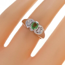 Nhẫn Garnet Xanh PT900 0.28CT - Hàng hiệu Chính hãng 852774