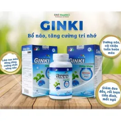 (Hàng CTY mới) Viên uống Ginki-Ginkgo Biloba & Nattokinase nhập khẩu Pháp hộp 60 viên 736048