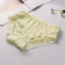 Combo 2 Quần lót thun lạnh viền ren tim lưng vừa size 40-55kg 