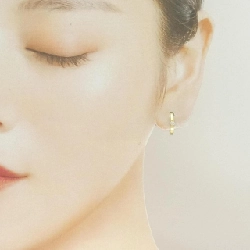 K18YG Bông tai kim cương 0.05CT một bên - Hàng hiệu Chính hãng 866468