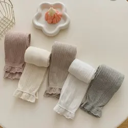 Quần tất len không bàn nhún co dãn cho bé gái 733990