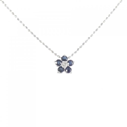 K14WG Hoa Sapphire Dây chuyền - Hàng hiệu Chính hãng