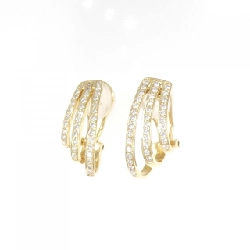 K18YG Bông tai/Khuyên tai kim cương - Hàng hiệu Chính hãng 872422