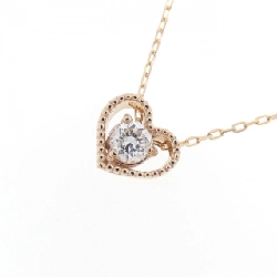 K18PG Dây chuyền hình trái tim kim cương 0.10CT - Hàng hiệu Chính hãng 864633