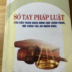 [luật - chính trị - toà án - thẩm phán - hội thẩm] Sổ tay pháp luật