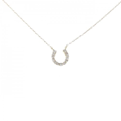 K18YG Nhẫn ngựa kim cương dây chuyền 0.10CT - Hàng hiệu Chính hãng