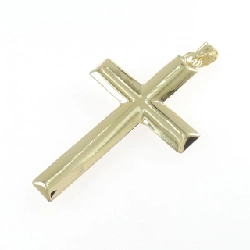 K18YG/K18WG Mặt dây chuyền hình chữ thập - Hàng hiệu Authentic 864394